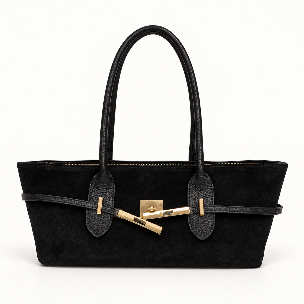 Annie Nera in vera pelle e suede