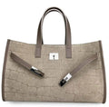 Borsa Vittoria taupe stampa cocco