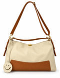 Borsa Smile Beige Cuoio frontale
