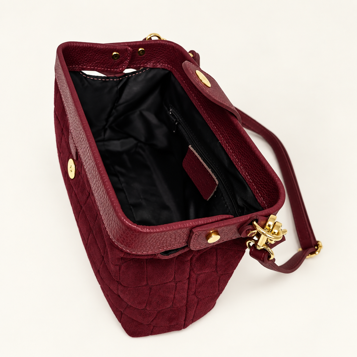 Borsa Soleil Bordeaux dettaglio interno