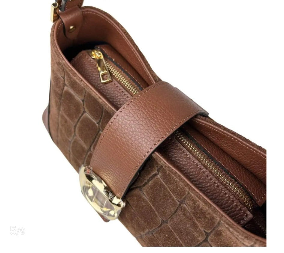 Dettaglio chiusura Borsa Vittoria Croco